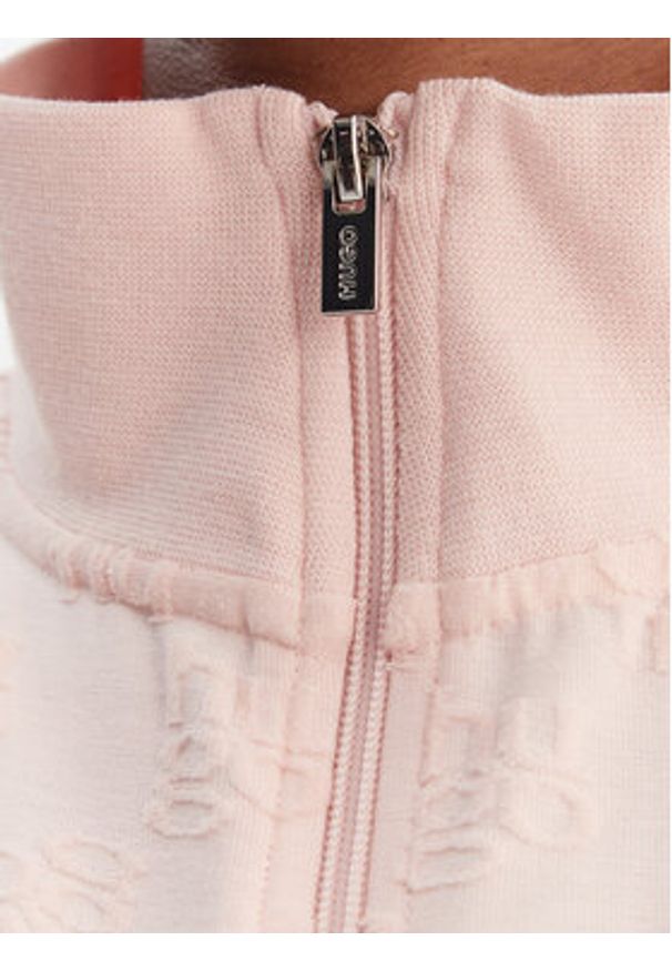 Hugo - HUGO Bluza Monogram 50556831 Różowy Regular Fit. Kolor: różowy. Materiał: bawełna