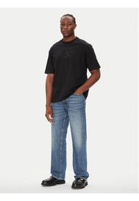Calvin Klein Jeans T-Shirt Hero Monologo LV04RB295G Czarny Relaxed Fit. Kolor: czarny. Materiał: bawełna #5
