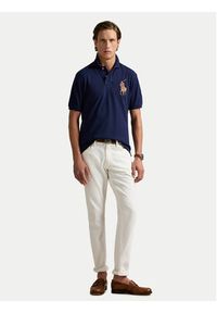 Polo Ralph Lauren Polo 710958776001 Granatowy Regular Fit. Typ kołnierza: polo. Kolor: niebieski. Materiał: bawełna #5