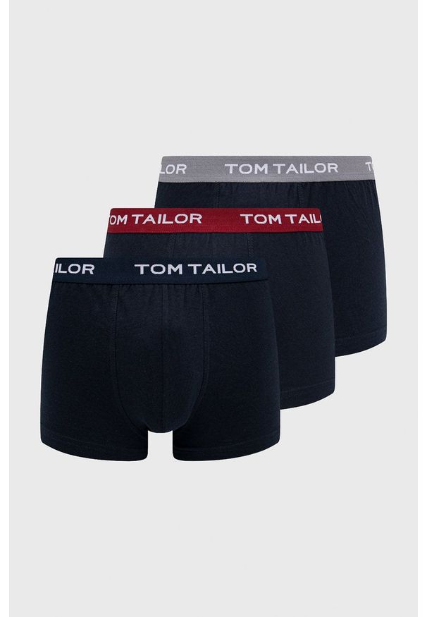 Tom Tailor bokserki (3-pack) męskie kolor granatowy. Kolor: niebieski