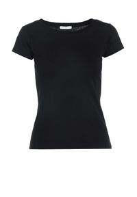 Born2be - Czarny T-shirt Himenara. Kolor: czarny. Materiał: dzianina. Długość rękawa: krótki rękaw. Długość: krótkie #6