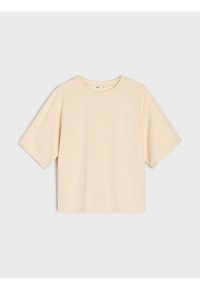 Sinsay - Bluza z domieszką wiskozy - kremowy. Kolor: kremowy. Materiał: wiskoza