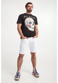 Philipp Plein - T-shirt męski PHILLIPP PLEIN. Materiał: bawełna, skóra. Wzór: nadruk, aplikacja #5