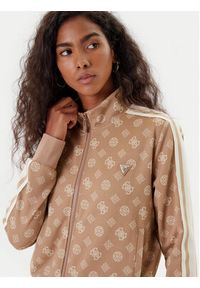 Guess Bluza V5YQ07 K0282 Brązowy Regular Fit. Kolor: brązowy. Materiał: syntetyk