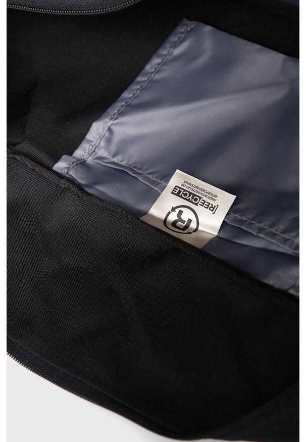 Reebok - Torba sportowa. Kolor: czarny. Wzór: nadruk