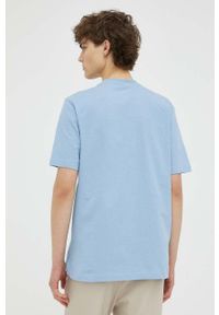PS PAUL SMITH - PS Paul Smith t-shirt bawełniany kolor niebieski z nadrukiem. Kolor: niebieski. Materiał: bawełna. Długość rękawa: krótki rękaw. Długość: krótkie. Wzór: nadruk #2