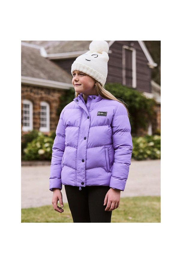 DUBLIN - Dziecięca kurtka jeździecka Dublin Polly Everyday. Kolor: fioletowy. Materiał: puch. Styl: młodzieżowy