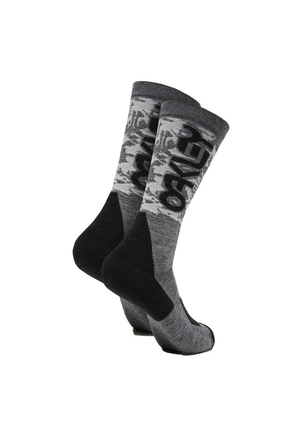 Skarpetki turystyczne wysokie unisex Oakley Wanderlust Perf Socks. Kolor: szary. Sport: turystyka piesza
