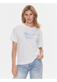 Guess T-Shirt W4RI49 K6XN4 Biały Regular Fit. Kolor: biały. Materiał: bawełna