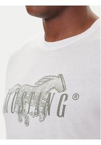 Mustang T-Shirt Austin 1016858 Biały Regular Fit. Kolor: biały. Materiał: bawełna