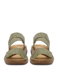 Rieker Sandały CEO-V2862-52 Zielony. Kolor: zielony. Materiał: skóra #5