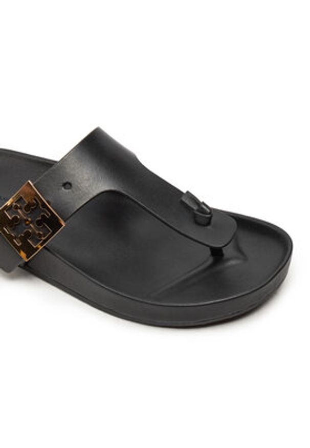 Tory Burch Japonki Mellow Thong Sandal 155190 Czarny. Kolor: czarny. Materiał: skóra
