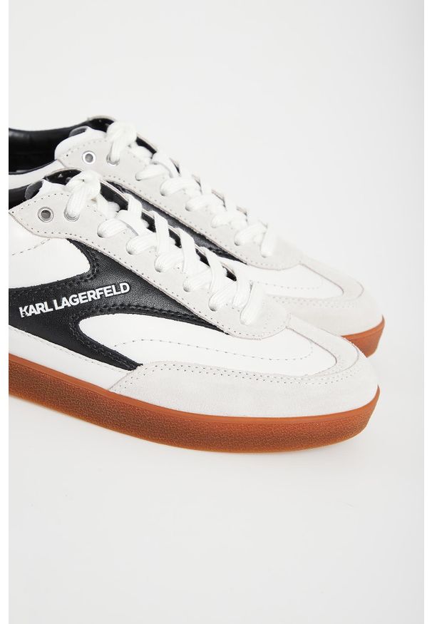 Karl Lagerfeld - Sneakersy męskie skórzane KARL LAGERFELD. Materiał: skóra