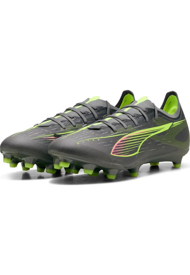 Buty piłkarskie Puma Ultra 5 Match FG/AG. Kolor: szary, zielony, wielokolorowy. Sport: piłka nożna