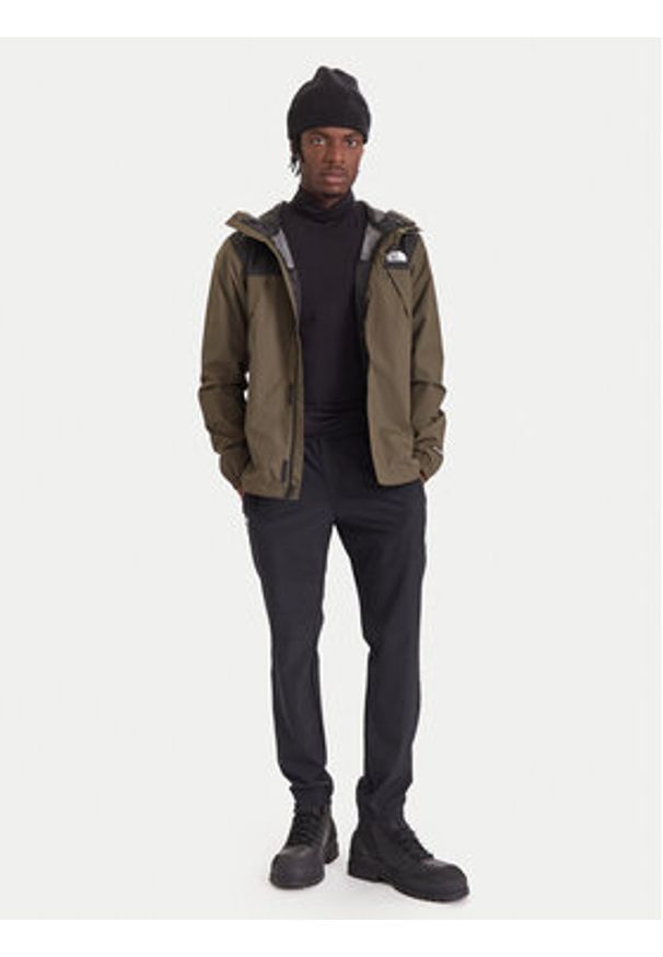 The North Face Kurtka przejściowa Antora NF0A7QEY Khaki Regular Fit. Kolor: brązowy. Materiał: syntetyk