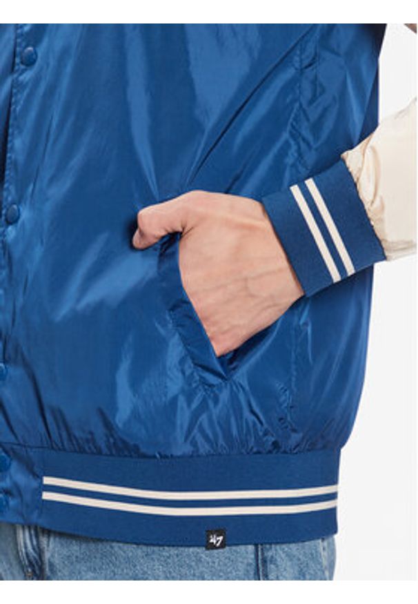 47 Brand Kurtka bomber Los Angeles Dodgers Core 47 Drift Track Jacket Niebieski Regular Fit. Kolor: niebieski. Materiał: syntetyk