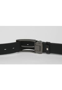 Zet - Pasek do Spodni, Czarny 120 cm, Skórzany, Elegancki, Męski, Możliwość Skrócenia -ZET. Kolor: czarny. Materiał: skóra. Styl: elegancki #2