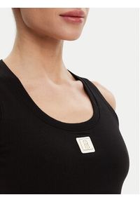 Fracomina Top FP25ST2001J40101 Czarny Slim Fit. Kolor: czarny. Materiał: bawełna #4