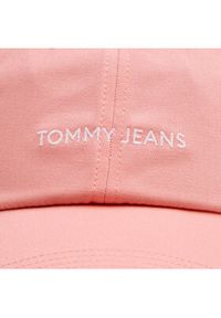 Tommy Jeans Czapka z daszkiem Linear Logo AW0AW15845 Różowy. Kolor: różowy. Materiał: bawełna