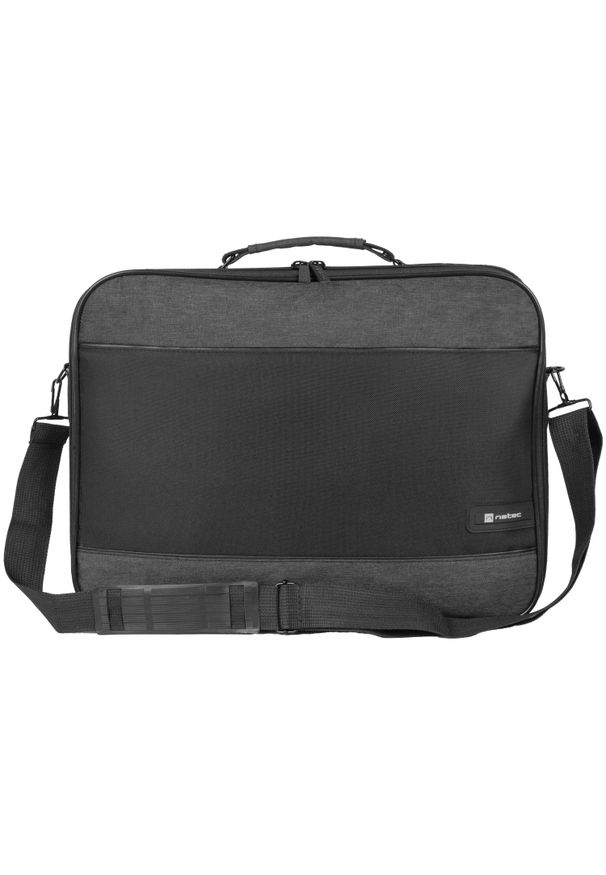 NATEC - Torba Natec Impala 2 15.6'' Stony szary. Kolor: szary. Materiał: materiał. Wzór: paski. Styl: biznesowy, klasyczny, elegancki