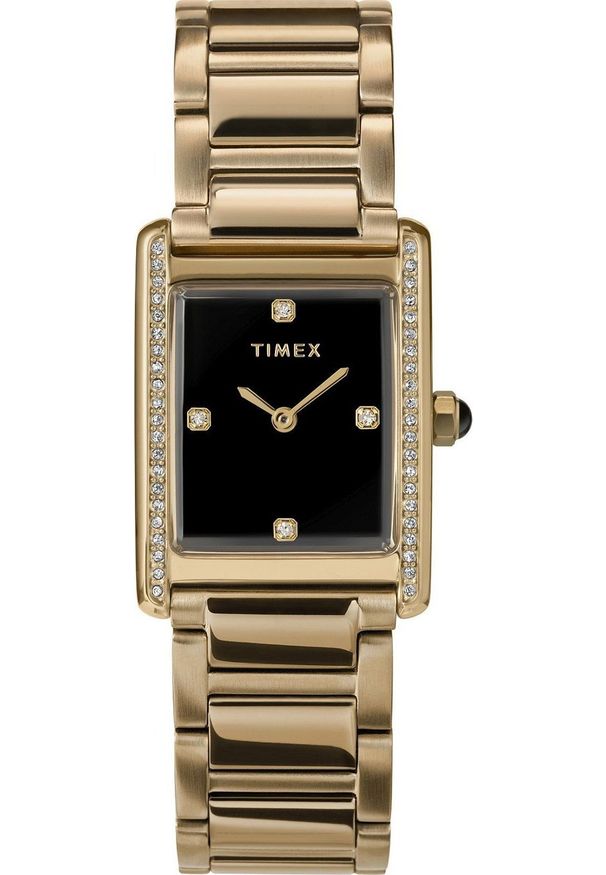 Zegarek Timex Zegarek damski Timex TW2V81400 CYRKONIE złoty. Kolor: złoty