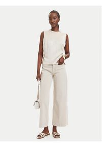 Guess Jeansy W6GB15 W1886 Beżowy Wide Leg. Kolor: beżowy #3