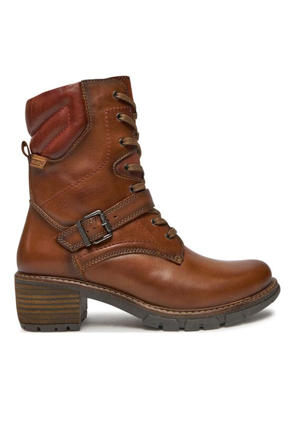 Pikolinos Trzewiki San Sebastian W1T-8675C1 Brązowy. Kolor: brązowy. Materiał: skóra