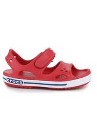 Sandały Crocs Crocband Ii Sandal Jr 14854-6OE czerwone. Zapięcie: rzepy. Kolor: czerwony. Materiał: materiał. Styl: młodzieżowy