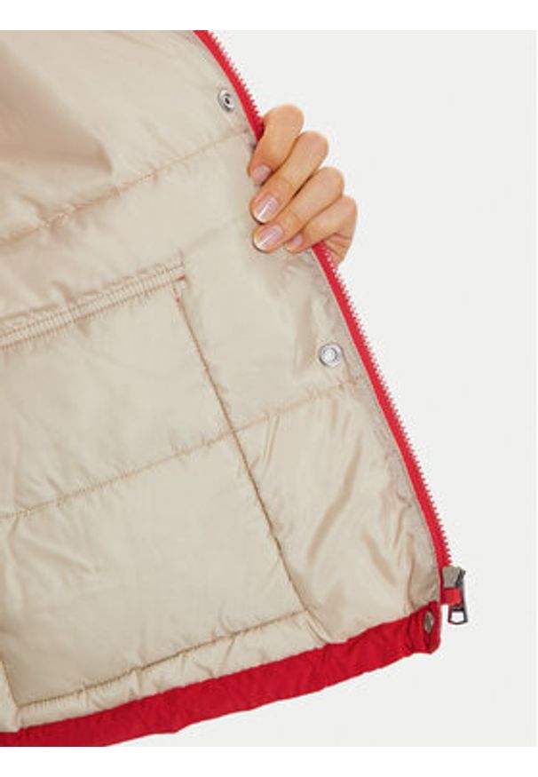 Lee Kurtka puchowa 112355190 Czerwony Relaxed Fit. Kolor: czerwony. Materiał: syntetyk