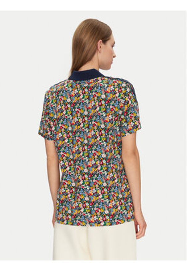 Adidas - adidas Polo Liberty London Football JC7786 Kolorowy Loose Fit. Typ kołnierza: polo. Materiał: bawełna. Wzór: kolorowy