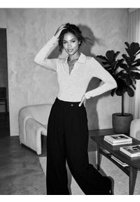 Sinsay - Body z domieszką wiskozy - szary. Kolor: szary. Materiał: wiskoza #1