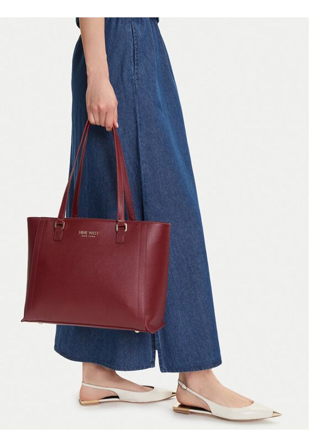 Nine West Torebka CEO-Midtown Maven-LX9844 Bordowy. Kolor: czerwony