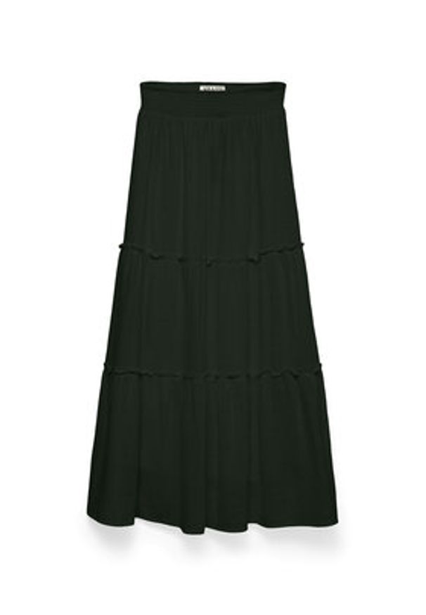 Vero Moda Spódnica maxi Keeley 10316487 Czarny Regular Fit. Kolor: czarny. Materiał: bawełna