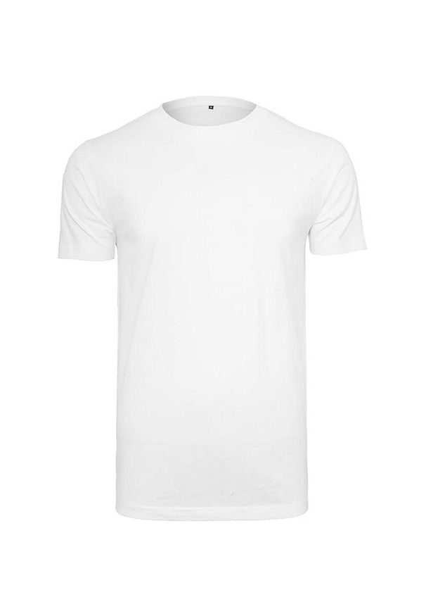 BUILD YOUR BRAND - Koszulka Unisex Dla Dorosłych Z Bawełny Organicznej Z Okrągłym Dekoltem. Kolor: biały. Materiał: bawełna