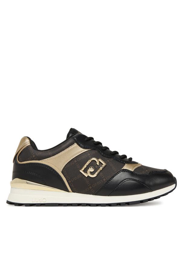 Liu Jo Sneakersy Maxi Wonder Low 02 BF5015 PX689 Czarny. Kolor: czarny. Materiał: skóra