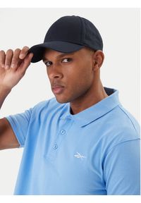 Reebok Polo Breen RK25562CCM Błękitny Regular Fit. Typ kołnierza: polo. Kolor: niebieski. Materiał: bawełna #6