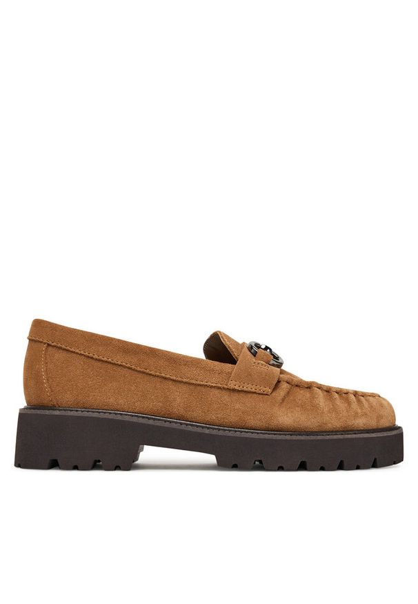 Loafersy Aldo. Kolor: brązowy