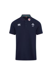 CANTERBURY - Polo Irlande Team 2023. Typ kołnierza: polo. Kolor: niebieski, szary, wielokolorowy. Materiał: bawełna. Styl: elegancki