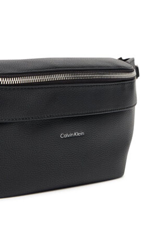 Calvin Klein Saszetka nerka Raised Waistbag LV04D3161G Czarny. Kolor: czarny. Materiał: skóra