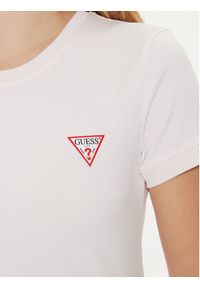 Guess T-Shirt W2YI44 J1314 Różowy Slim Fit. Kolor: różowy. Materiał: bawełna #5