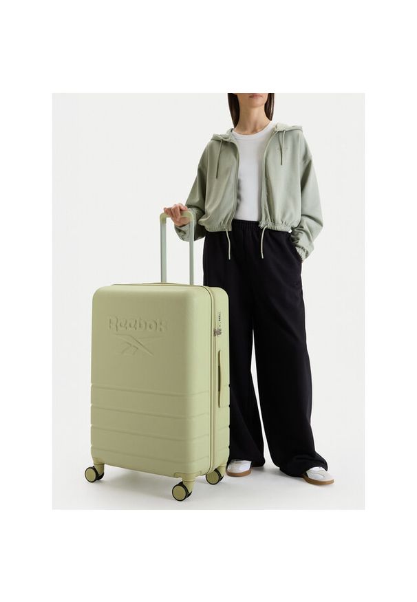Walizka duża Reebok. Kolor: zielony