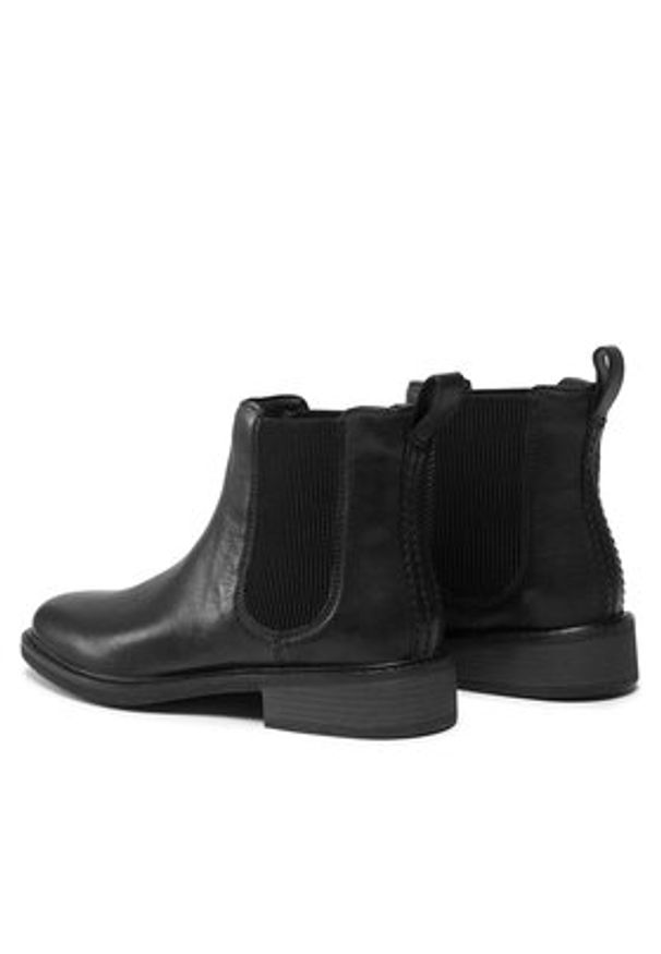 Clarks Sztyblety Cologne Arlo 2 261747674 Czarny. Kolor: czarny. Materiał: skóra