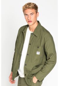 Lee - LEE LOCO JACKET MĘSKA KURTKA PRZEJŚCIOWA WIATRÓWKA OLIVE L87EXSK