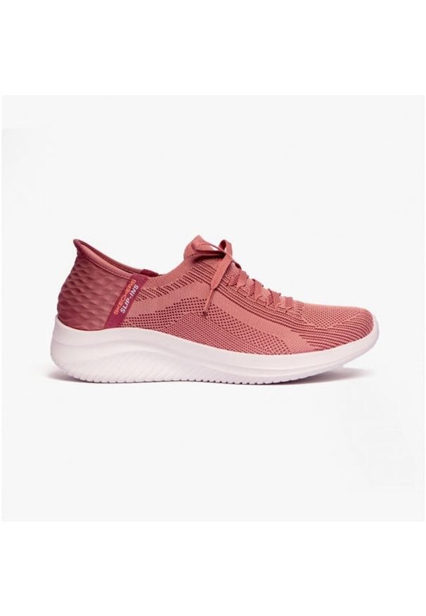skechers - Buty do chodzenia damskie Skechers Slip-ins Ultra Flex 3.0. Kolor: różowy. Materiał: syntetyk, materiał. Szerokość cholewki: normalna. Model: Skechers Sport. Sport: turystyka piesza