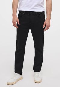 Męskie Spodnie Jeansowe Mustang Style Vegas Slim Denim Black 1014062 4000 906, W32 L30. Okazja: na co dzień. Kolor: czarny. Styl: rockowy, elegancki, casual #1