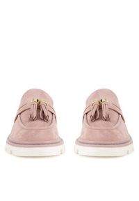 Gino Rossi Loafersy SIMON-115856. Różowy. Kolor: różowy. Materiał: zamsz, skóra