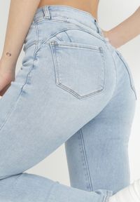 Born2be - Jasnoniebieskie Jeansy Skinny z Efektem Push Up Eliena. Kolor: niebieski #2