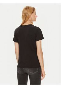 Guess T-Shirt V4YI09 J1314 Czarny Regular Fit. Kolor: czarny. Materiał: bawełna