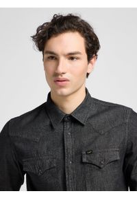 Lee - MĘSKA KOSZULA LEE REGULAR WESTERN SHIRT WASHED BLACK 112330644