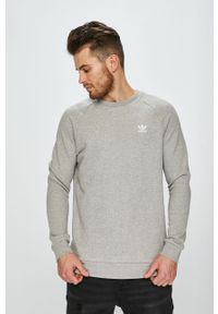 adidas Originals - Bluza. Okazja: na co dzień. Typ kołnierza: bez kaptura. Kolor: szary. Materiał: bawełna, materiał, dzianina. Długość rękawa: raglanowy rękaw. Wzór: gładki, nadruk, aplikacja, melanż. Styl: casual #1